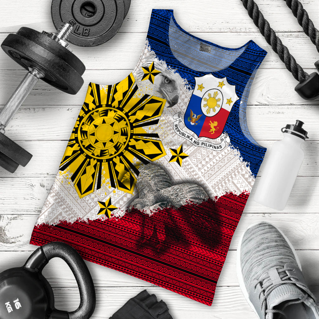 Philippines Filipino Tribal Eagle Men Tank Top - LT2 WHITE - Polynesian Pride