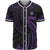 Marshall Islands Polynesian Baseball Shirt - Purple Tribal Wave Unisex Purple - Polynesian Pride