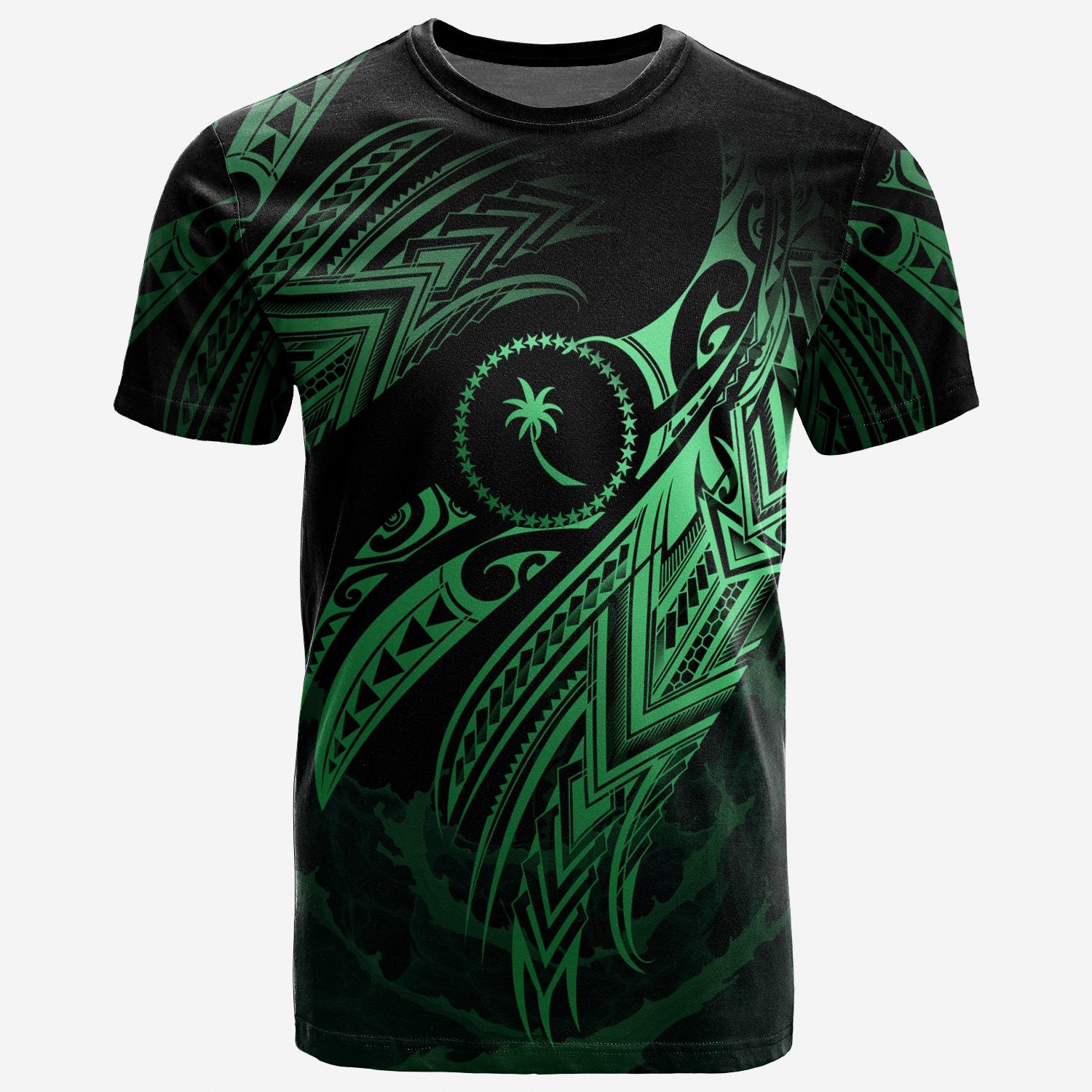 Chuuk Micronesia T Shirt Micronesia Legend Green Version Unisex Green - Polynesian Pride