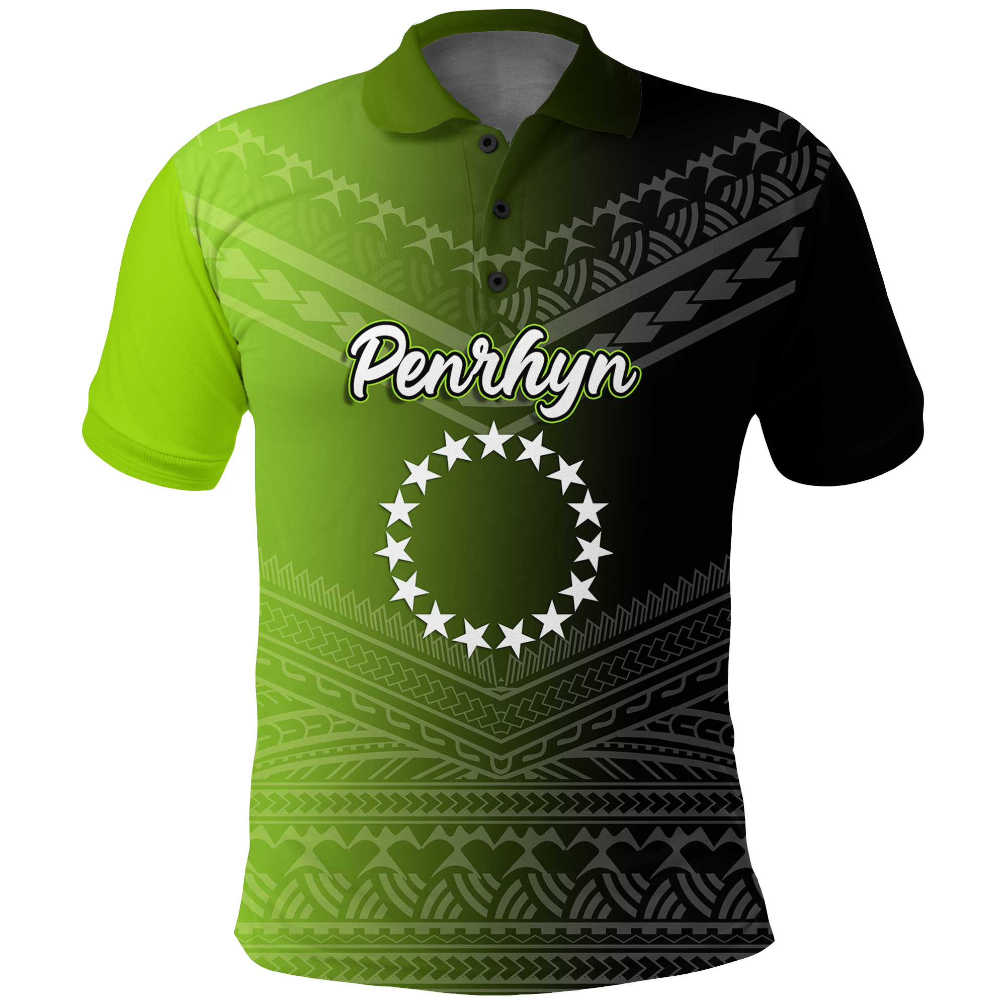 (Custom Personalised) Penrhyn Cook Islands Pride Polo Shirt - LT12 Unisex Black - Polynesian Pride