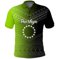 (Custom Personalised) Penrhyn Cook Islands Pride Polo Shirt - LT12 Unisex Black - Polynesian Pride