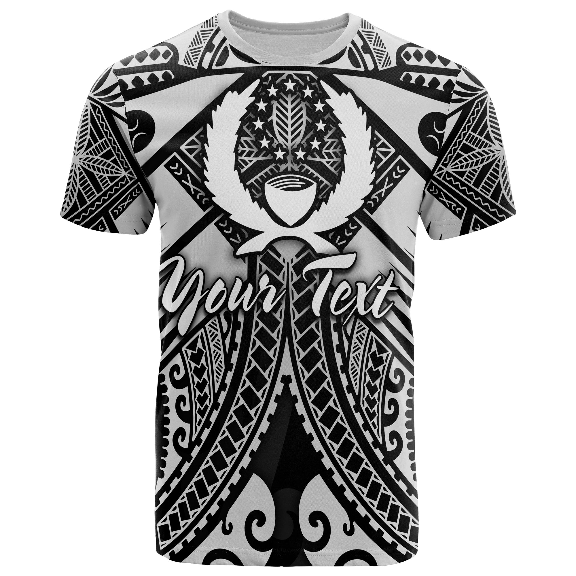 Pohnpei Custom T Shirt White Seal with Polynesian Tattoo Unisex Art - Polynesian Pride