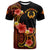 Pohnpei T Shirt Hibiscus Plumeria Mix Tribal Leaves Unisex Orange - Polynesian Pride