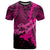 Papua New Guinea Polynesian T Shirt Tribal Wave Tattoo Pink Unisex Pink - Polynesian Pride