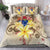 Cook Islands Polynesian Bedding Set - Summer Tropical White - Polynesian Pride