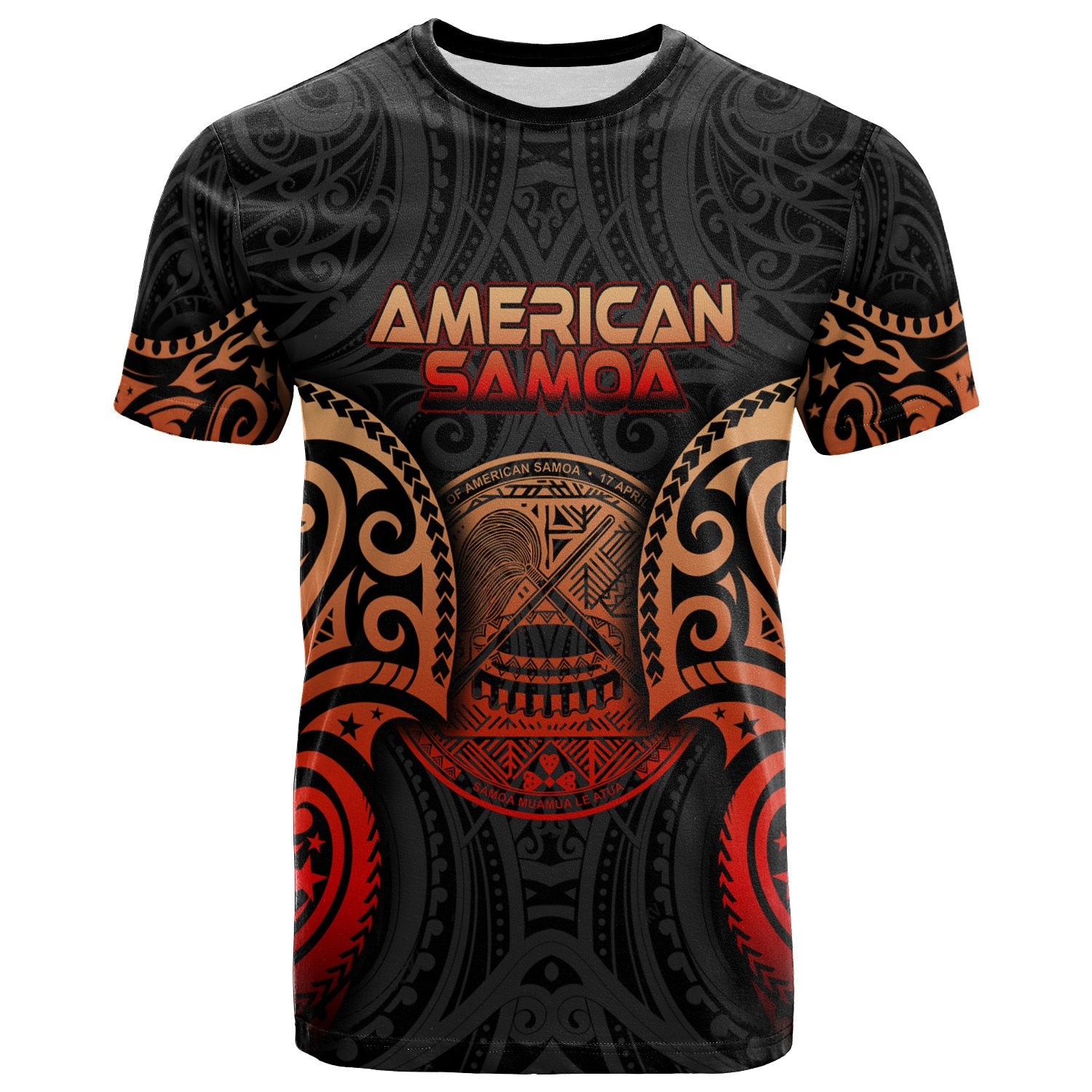 American Samoa Polynesian T Shirt Spirit Red Version Unisex Red - Polynesian Pride