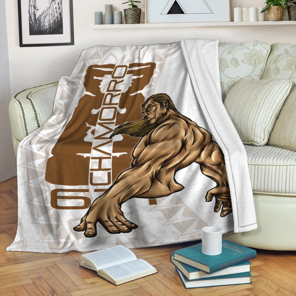 Guam Premium Blanket - Chamorro With Puntan White - Polynesian Pride