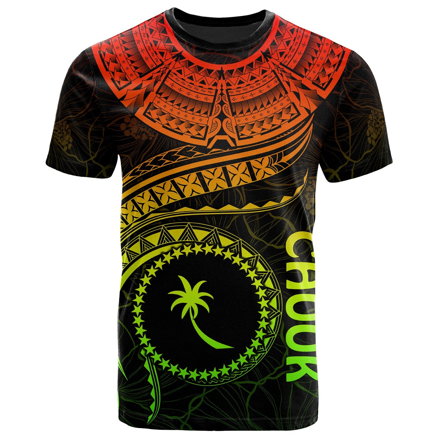 Chuuk Polynesian T Shirt Chuuk Waves (Reggae) Unisex Art - Polynesian Pride