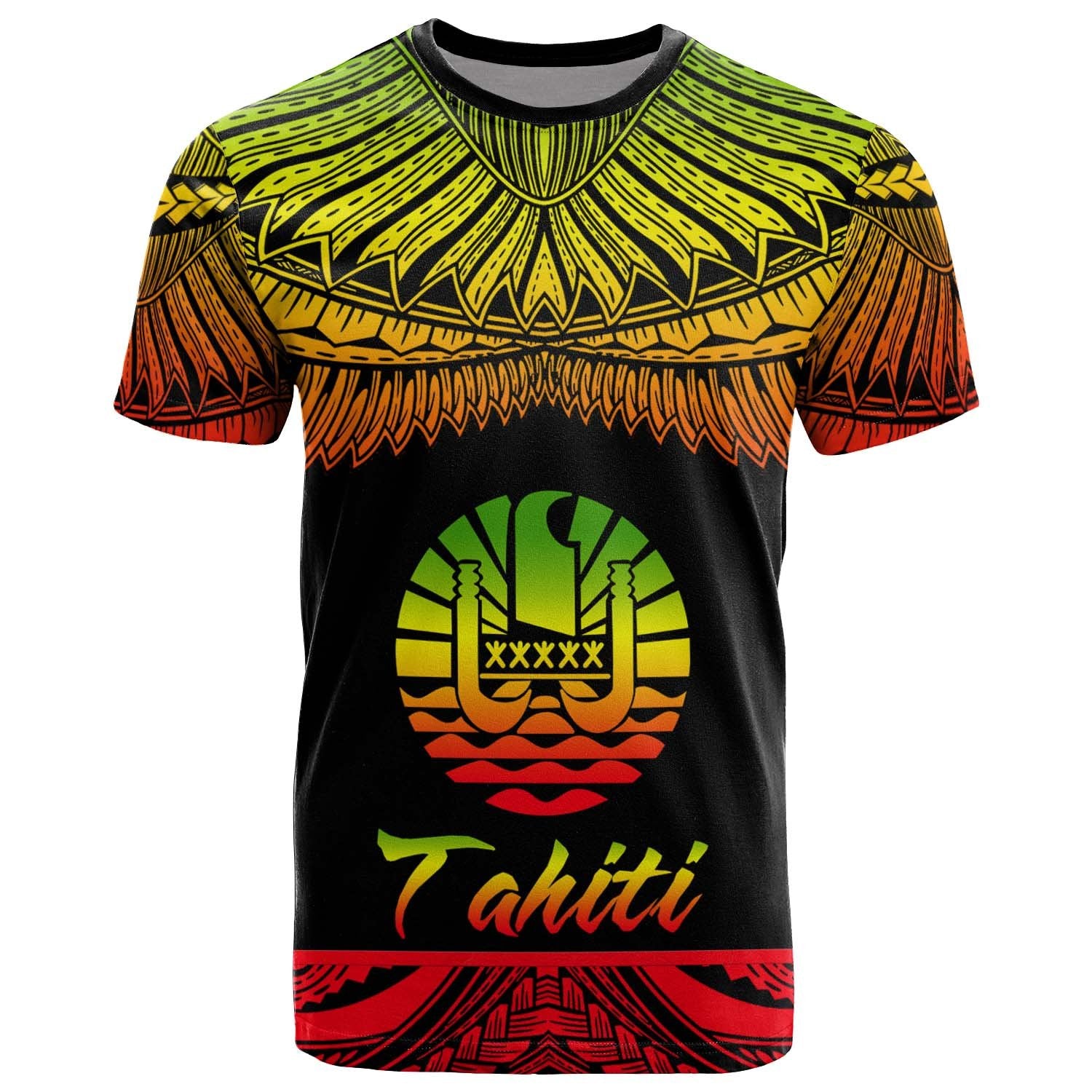 Tahiti Polynesian T Shirt Tahitian Pride Reggae Version Unisex Art - Polynesian Pride