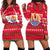 Tahiti Christmas Hoodie Dress - Ugly Christmas - LT12 Red - Polynesian Pride