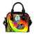 Guam Shoulder Handbag - Polynesian Hook And Hibiscus (Raggae) - Polynesian Pride