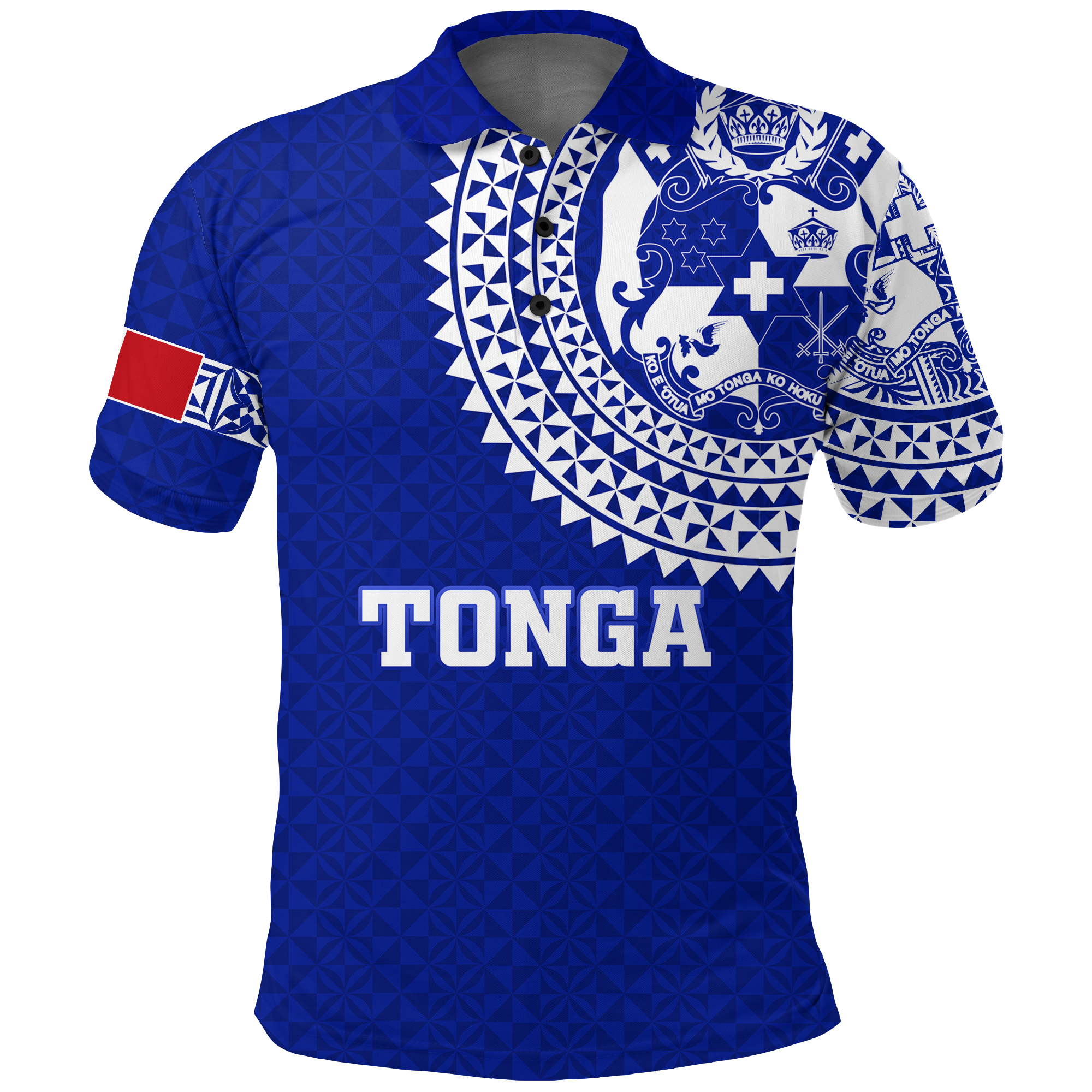 Tonga Polo Shirt Tongan Blue Turtle LT12 Unisex Blue - Polynesian Pride