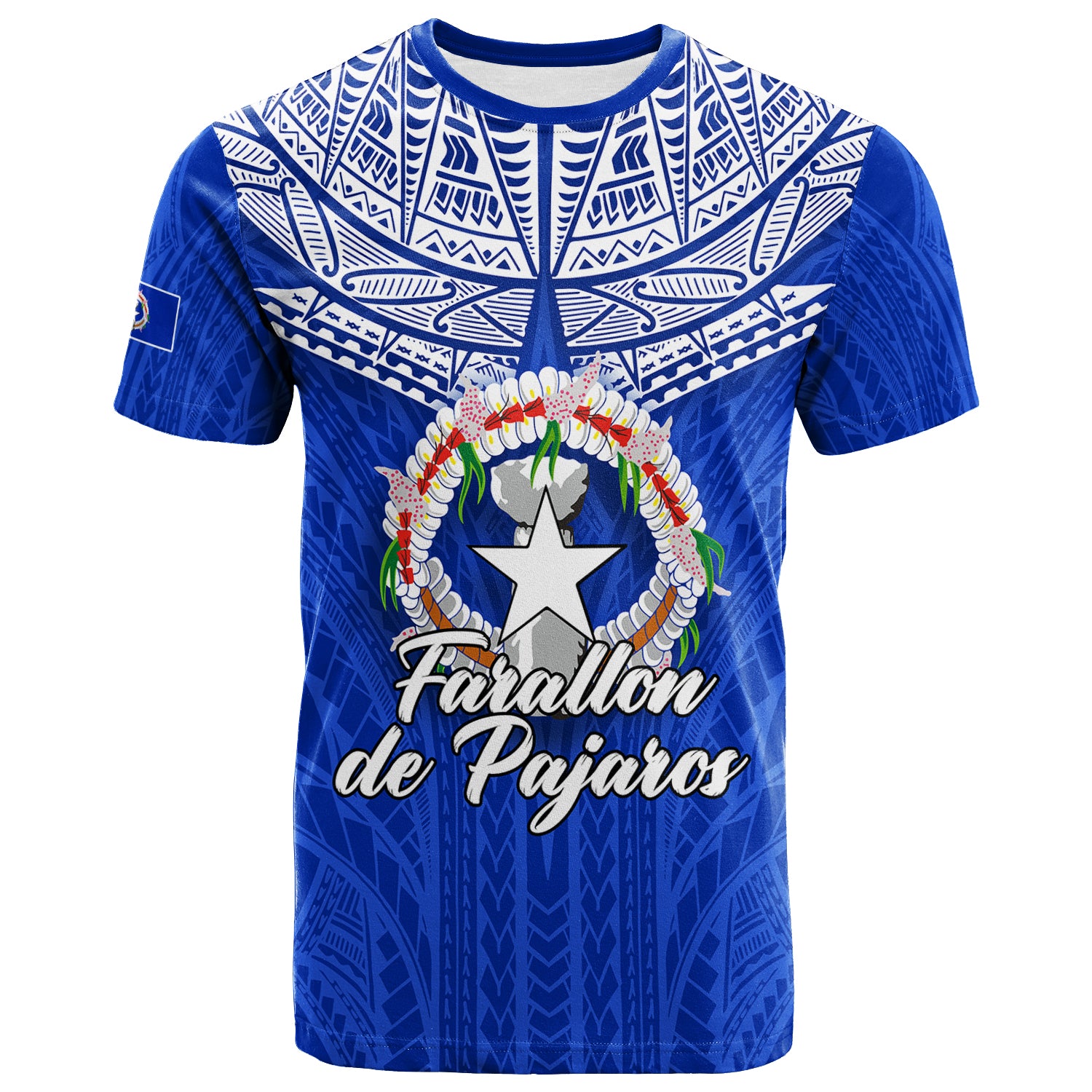 Custom Northern Mariana Islands Farallon de Pajaros T Shirt LT12 Unisex Blue - Polynesian Pride