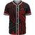 American Samoa Polynesian Baseball Shirt - Red Tribal Wave Unisex Red - Polynesian Pride