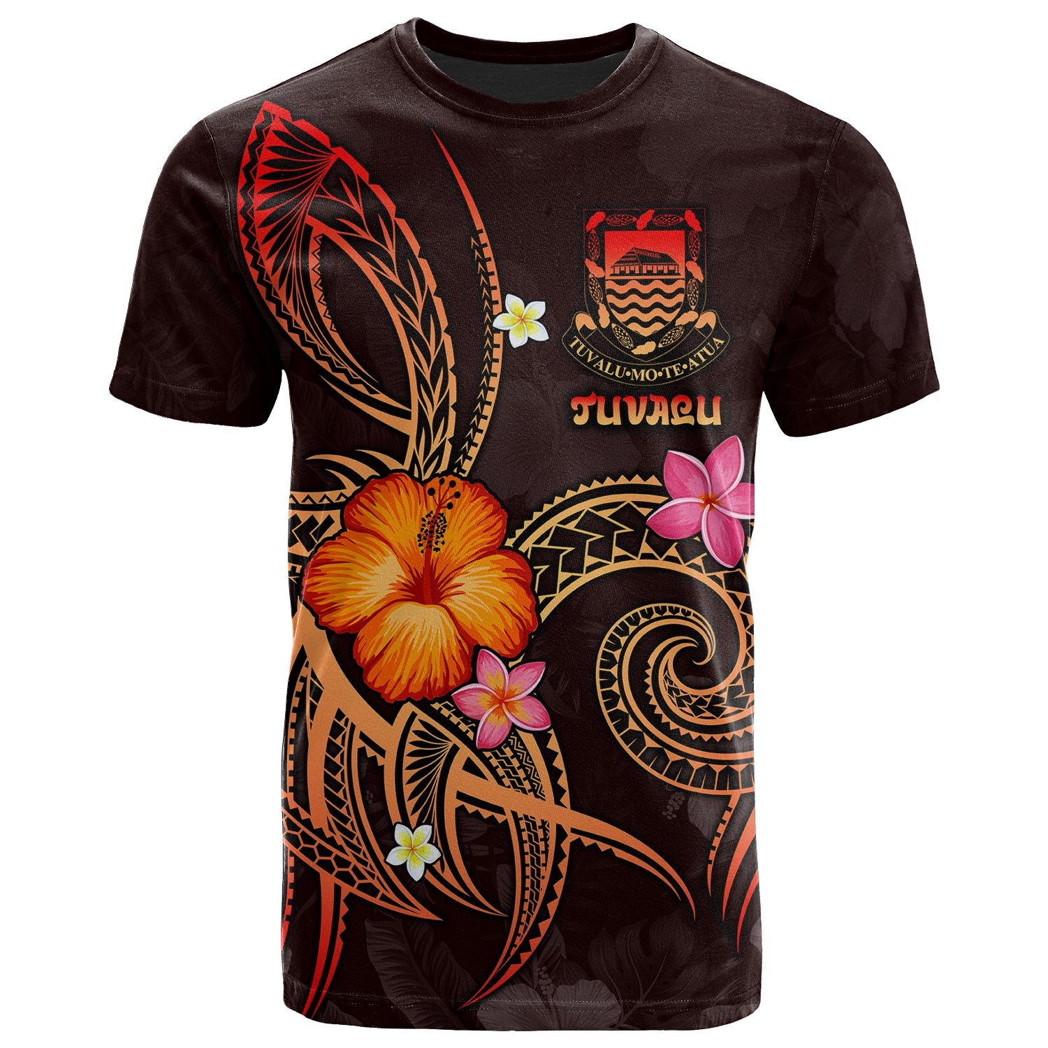 Tuvalu Polynesian T Shirt Legend of Tuvalu (Red) Unisex Red - Polynesian Pride