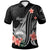 Hawaii Polo Shirt Polynesian Hibiscus Pattern Style Unisex Black - Polynesian Pride