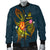 Vanuatu Polynesian Men's Bomber Jacket - Legend of Vanuatu (Blue) - Polynesian Pride