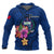 Samoa Polynesian Hoodie Floral With Seal Blue Unisex Blue - Polynesian Pride