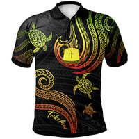 Tokelau Polo Shirt Polynesian Turtle With Pattern Reggae Unisex Reggae - Polynesian Pride