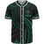 Hawaii Polynesian Baseball Shirt - Green Tribal Wave Unisex Green - Polynesian Pride