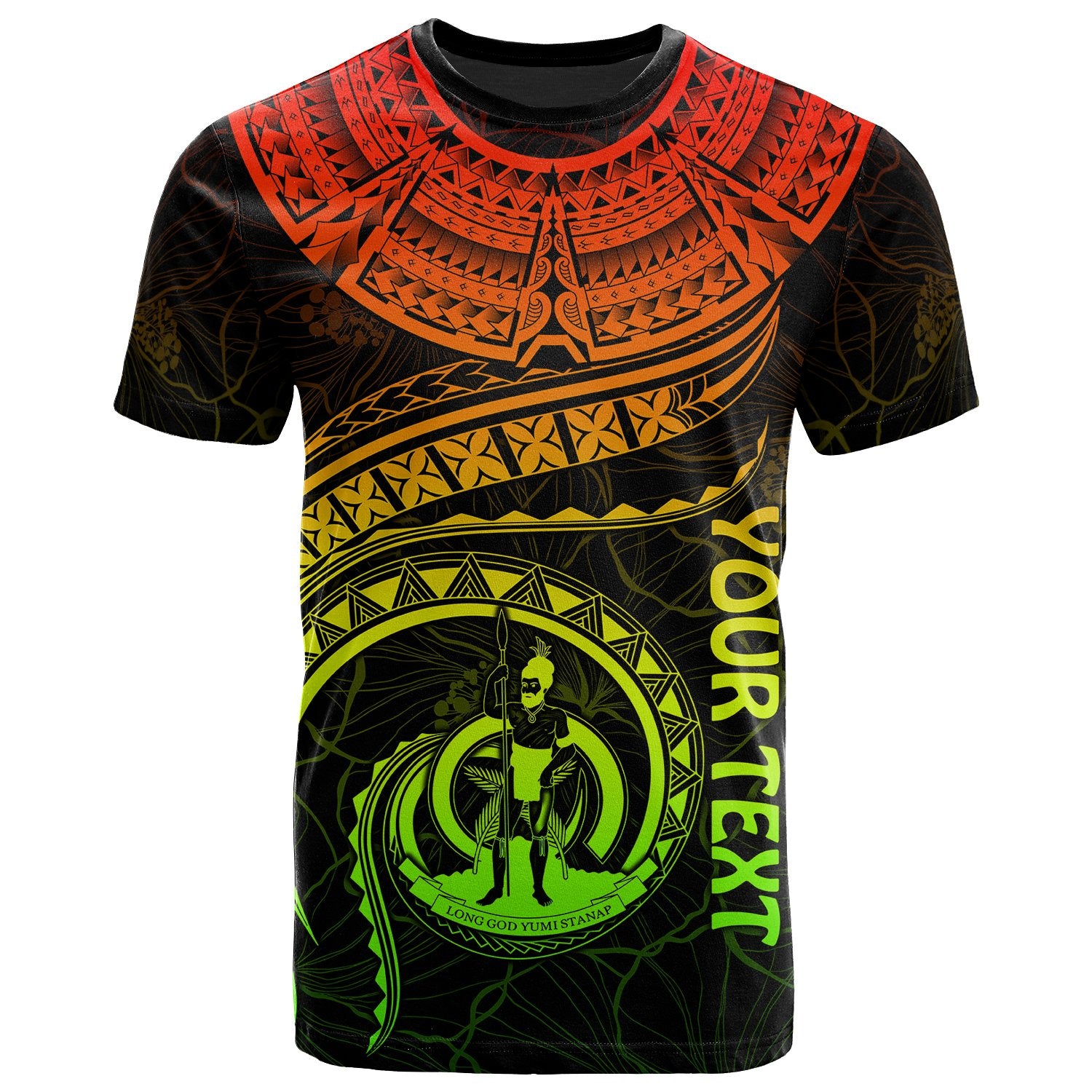 Vanuatu Polynesian Custom T Shirt Vanuatuan Waves (Reggae) Unisex Art - Polynesian Pride