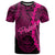 Palau Polynesian T Shirt Tribal Wave Tattoo Pink Unisex Pink - Polynesian Pride