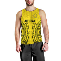 (Custom Personalised) Cook Islands Aitutaki Men Tank Top - Tribal Pattern - LT12 - Polynesian Pride