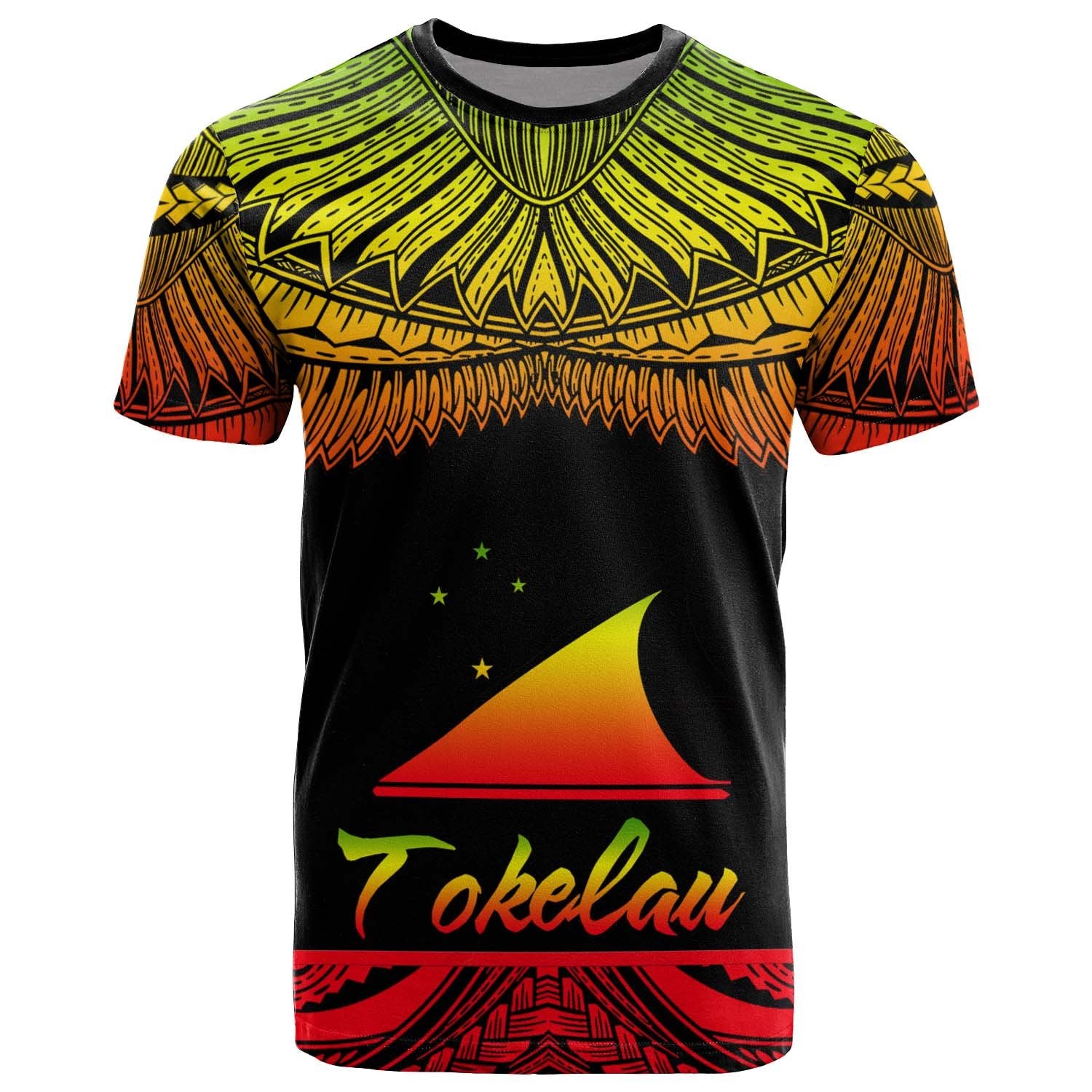 Tokelau Polynesian T Shirt Tokelau Pride Reggae Version Unisex Art - Polynesian Pride