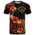 Kosrae T Shirt Hibiscus Plumeria Mix Tribal Leaves Unisex Orange - Polynesian Pride