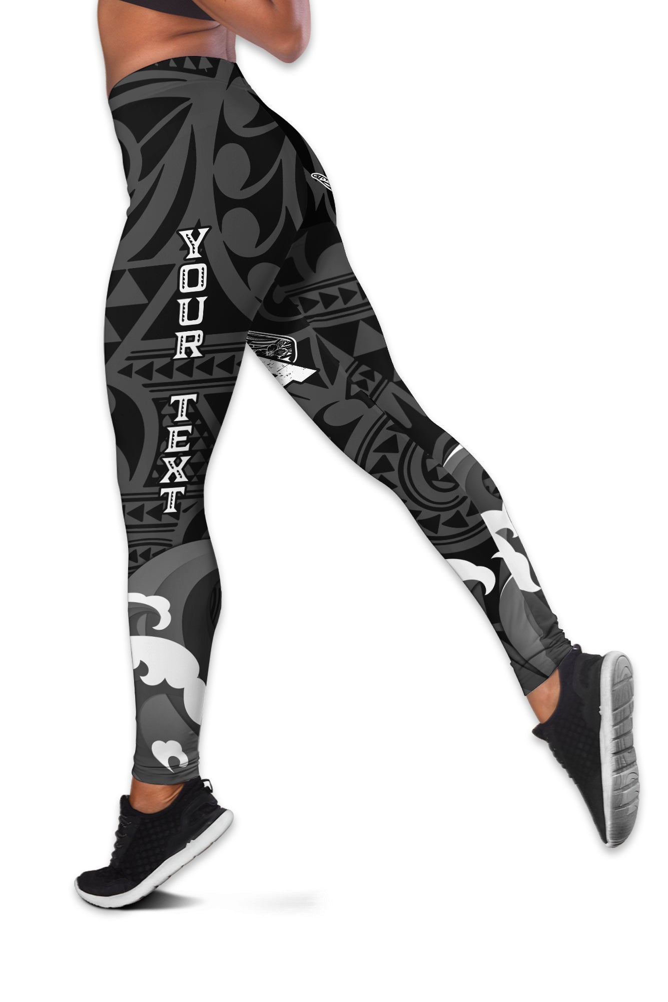 (Custom Personalised) Hawaii King Kamehameha Aloha Hawai'i Nei Women Legging - LT2 Black - Polynesian Pride