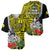 New Caledonia Polynesian Coat Of Arms Mix Tropical Flowers Baseball Jersey LT14 Yellow - Polynesian Pride