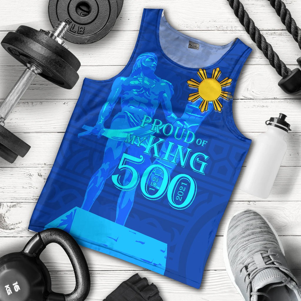 Philippines Custom Personalised Men's Tank Top - Proud Of My King - Polynesian Pride