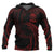 Federated States of Micronesia ll Over Hoodie Red Tribal Wave Unisex Red - Polynesian Pride