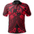 Tonga Polynesian Polo Shirt Tonga Red Seal with Polynesian tattoo Unisex Red - Polynesian Pride