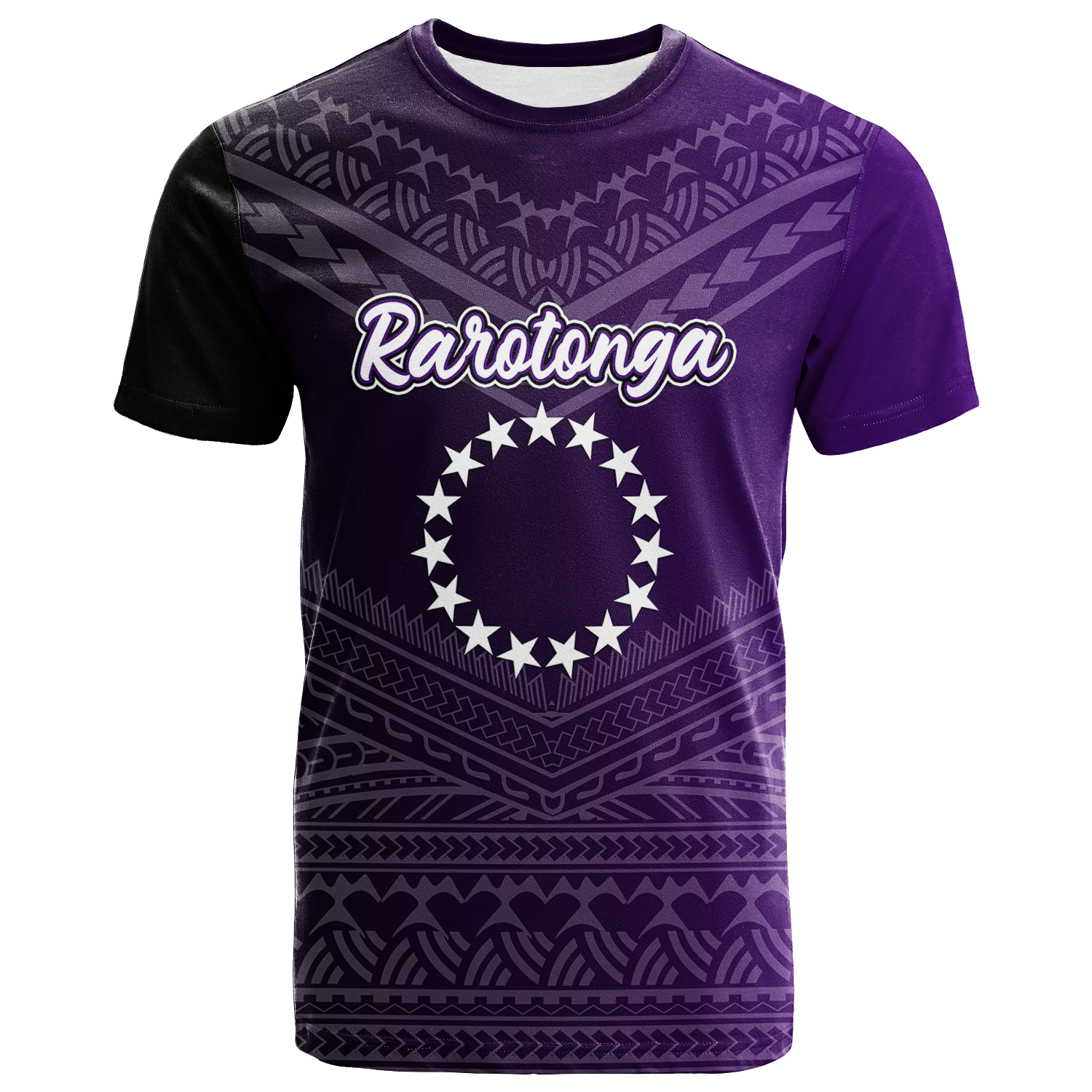 Custom Rarotonga Cook Islands Pride T Shirt LT12 Unisex Purple - Polynesian Pride