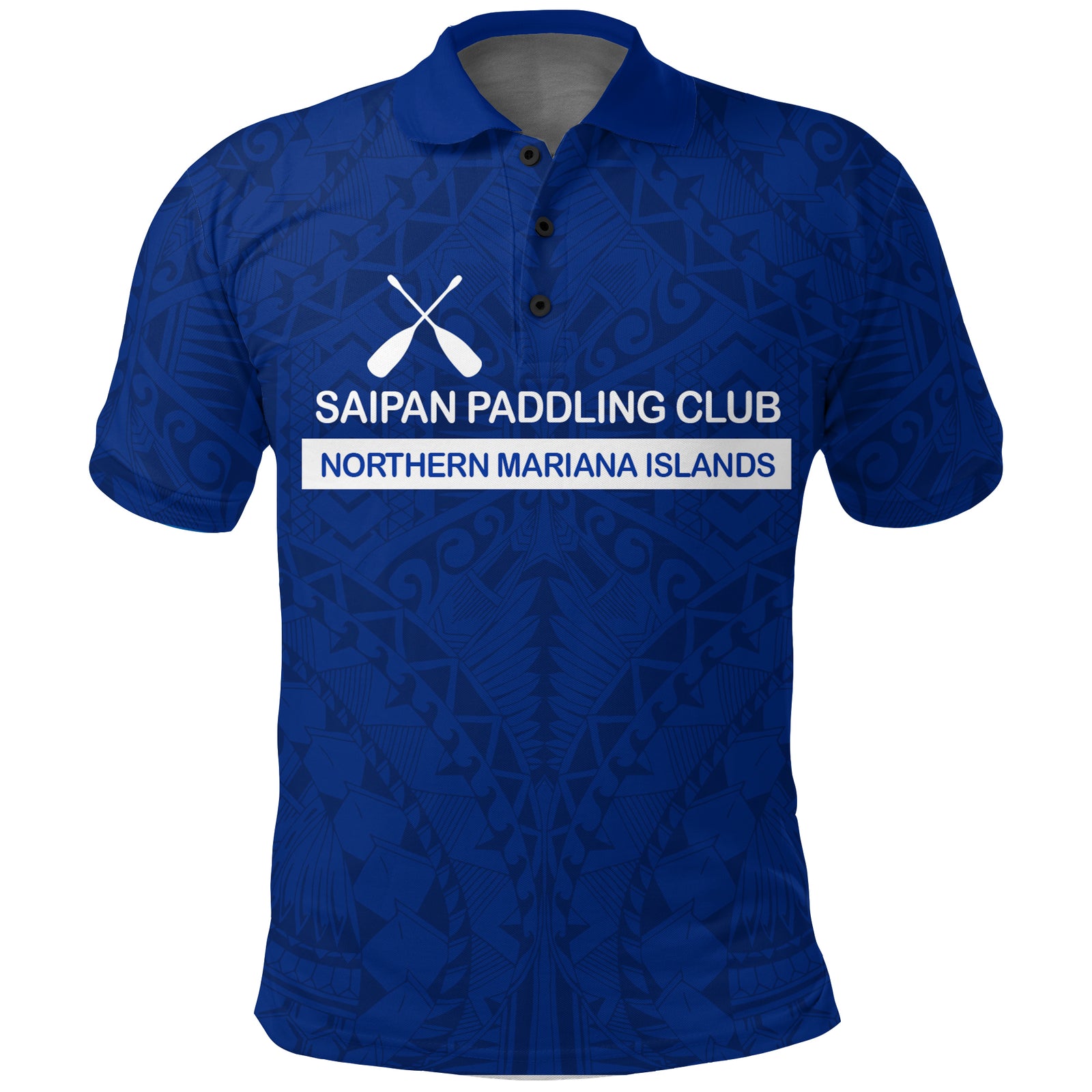 Saipan Paddling Club Spc Polo Shirt LT12 Unisex Blue - Polynesian Pride