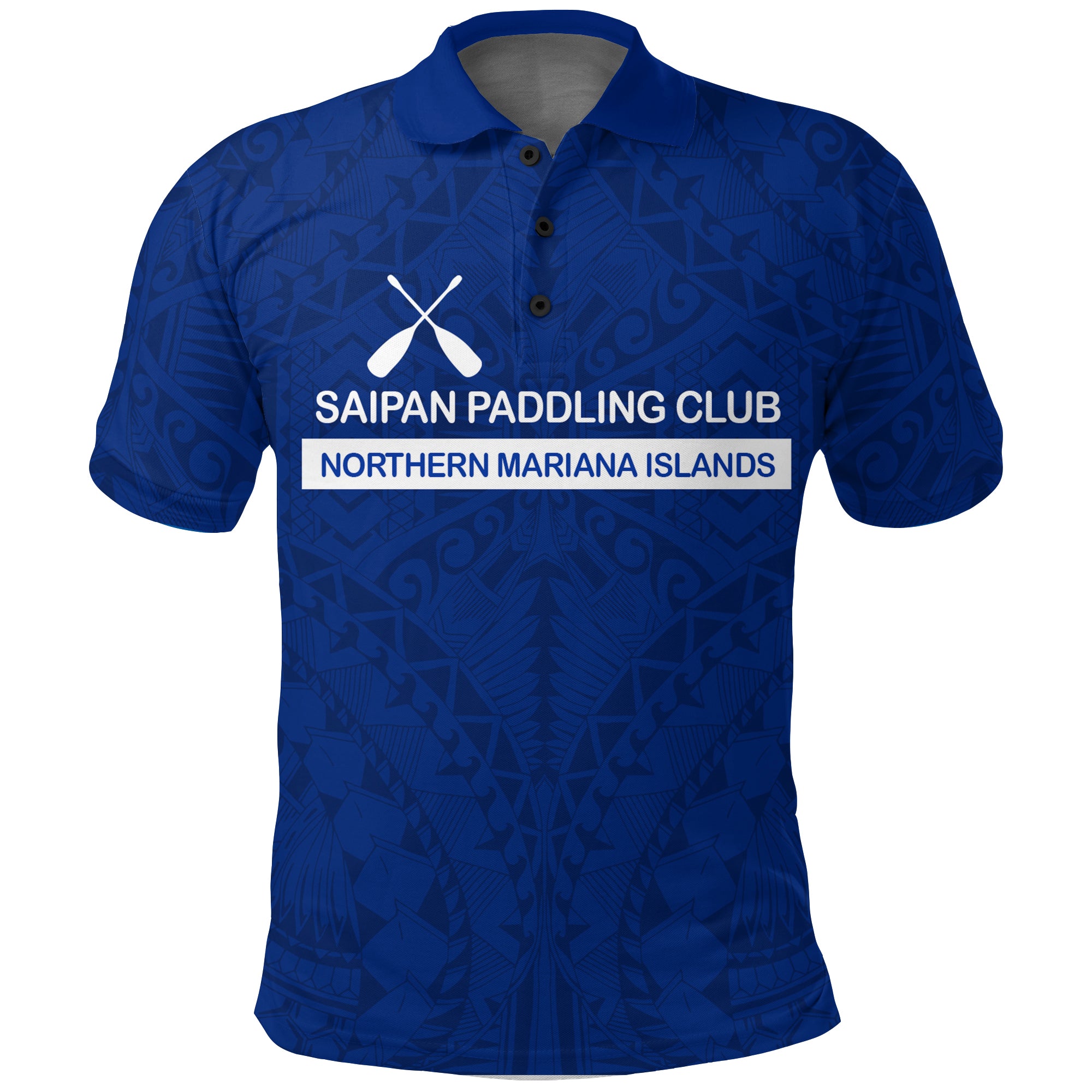 Saipan Paddling Club Spc Polo Shirt LT12 Unisex Blue - Polynesian Pride