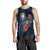 Nauru Polynesian Men Tank Top - Blue Turtle Hibiscus - Polynesian Pride