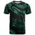 Fiji Polynesian T Shirt Polynesian Tattoo Green Version Unisex Art - Polynesian Pride