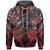 Samoa Polynesian Custom Hoodie Eagle Tribal Pattern Red Unisex Red - Polynesian Pride