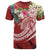 Tahiti Polynesian T Shirt Summer Plumeria (Red) Unisex Red - Polynesian Pride