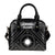 Marshall Shoulder Handbag - Marshall Seal With Polynesian Tattoo Style ( Black) - Polynesian Pride