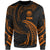 Federated States Of Micronesia Polynesian Sweater - Orange Tribal Wave Unisex Orange - Polynesian Pride