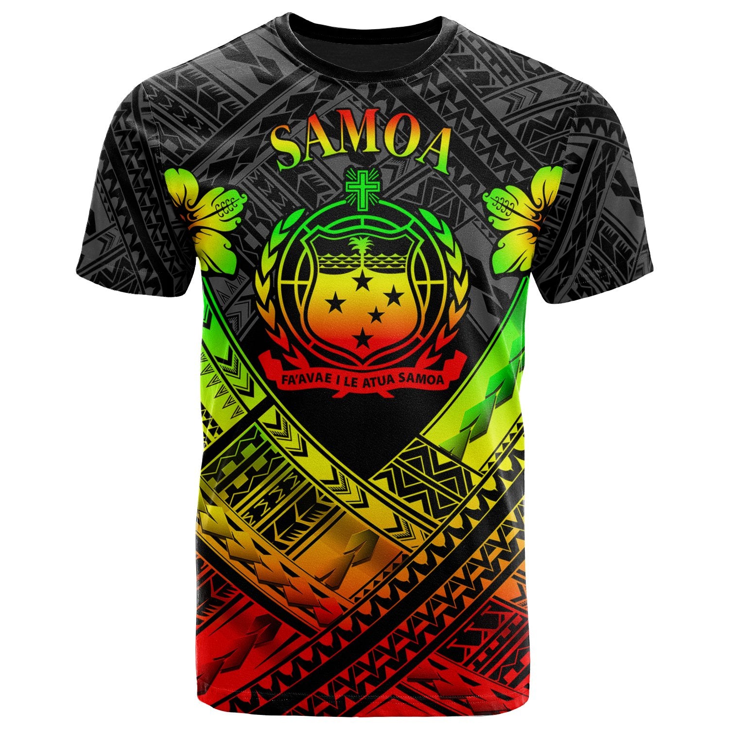 Samoa PolynesianT Shirts Samoa Reggae Seal Camisole Hibiscus Style Unisex Reggae - Polynesian Pride