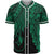 Yap Polynesian Baseball Shirt - Tribal Wave Tattoo Green Unisex Green - Polynesian Pride