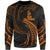 New Caledonia Polynesian Sweater - Orange Tribal Wave Unisex Orange - Polynesian Pride