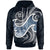 Tuvalu Polynesian Hoodie Ocean Style Unisex Blue - Polynesian Pride