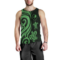 Yap Men's Tank Top - Green Tentacle Turtle - Polynesian Pride