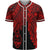 Guam Polynesian Baseball Shirt - Tribal Wave Tattoo Red Unisex Red - Polynesian Pride