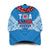 Toa Samoa Rugby Classic Cap Manu Siva Tau Style Ulafala LT13 Classic Cap Universal Fit Blue - Polynesian Pride